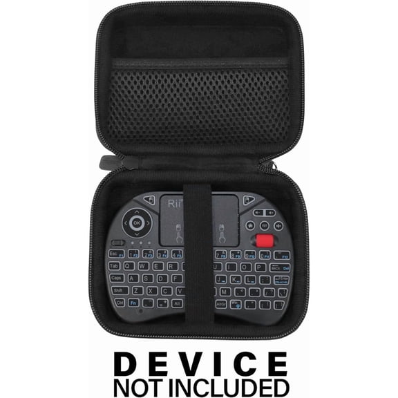 HSAPOW-Case for Rii X8 Mini Keyboard, 2.4GHz Portable Wireless Keyboard with Touchpad Mouse (Black)