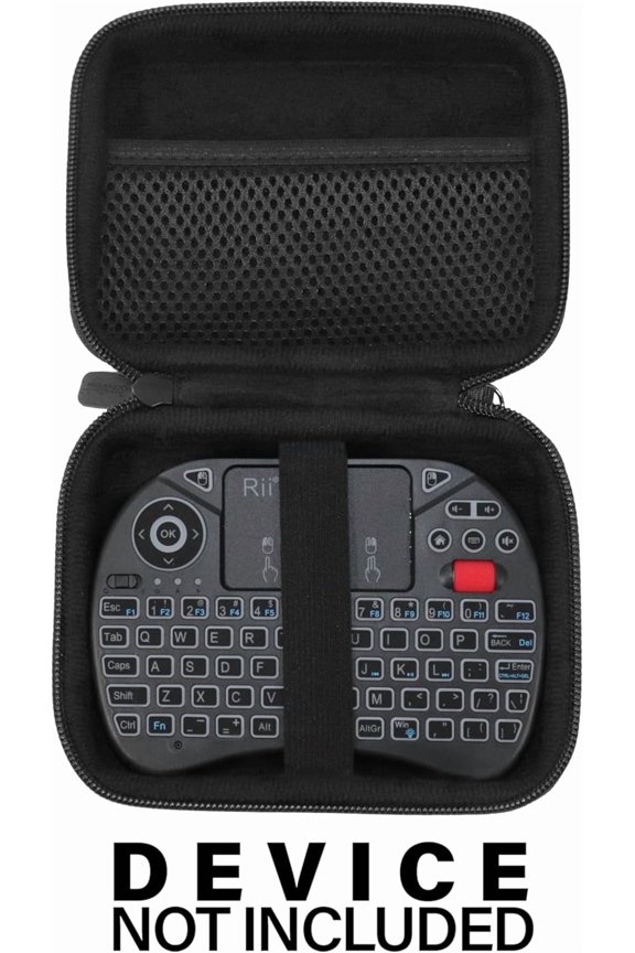 -Case for Rii X8 Mini Keyboard, 2.4GHz Portable Wireless Keyboard with Touchpad Mouse (Black)