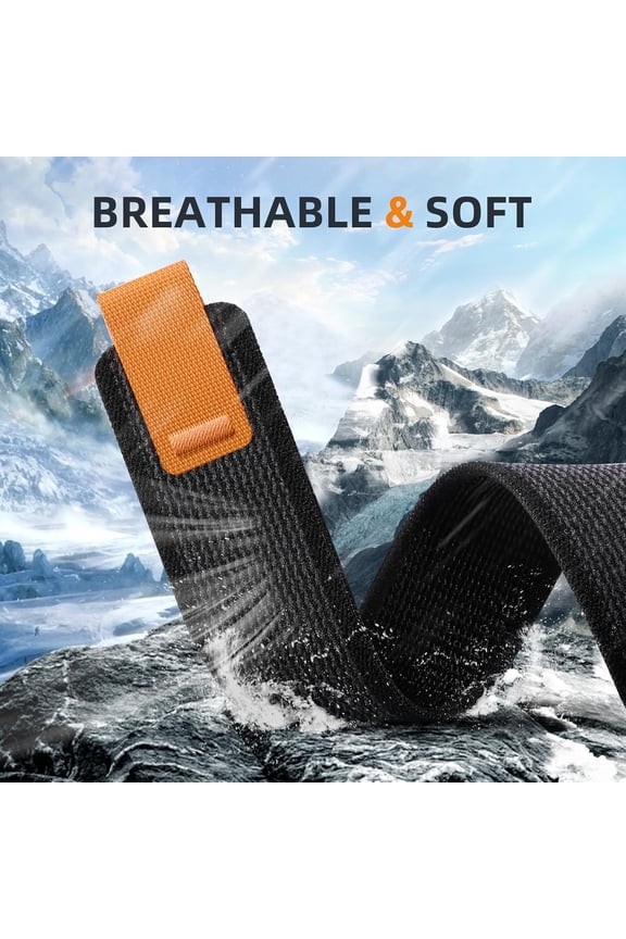 -Compatible with Garmin Fenix 7 Pro/7/6/6 Pro/5/5 Plus, 22mm Quickfit Nylon Sport Replacement Watch Bands Compatible with Forerunner 945/935/Instinct 2 &3 45mm&E/Fenix 8 AMOLED/Tactix 8 AMOLED