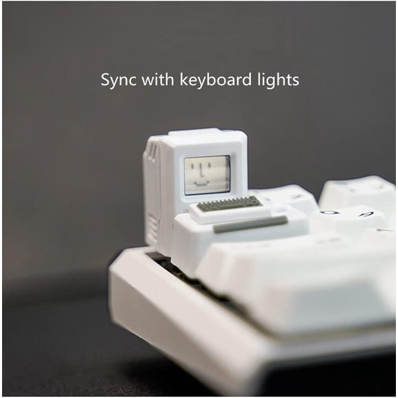 HSAPOW-Custom keycaps for Esc Key and Tab Key, Mag.ne.tic and Light-Transmission Design, fits Most Keyboards Especially 60% Mechanical Gaming Keyboard