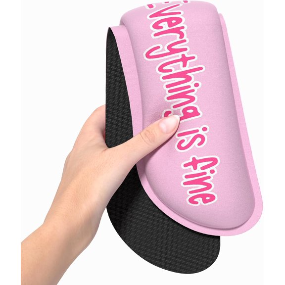 HSAPOW-Enlarge Keyboard Wrist Rest, Memory Foam Wrist Cushion for Desk Mats Support, Typing Pain Relief Keyboard Mouse Pad Rests Set with Non-Slip Base for Gaming Laptop Computer, Pink Dumpster