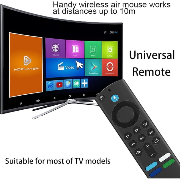 HSAPOW-L5B83G 3rd Gen Voice-Activated Remote Control - Compatible with Smart TV Stick (2nd Gen, 3rd Gen, Lite, 4K), TV Cube (1st & 2nd Gen) - Package Includes 2 Units