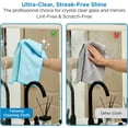 thumbnail image 1 of HSAPOW-Microfiber Glass Cleaning Cloth 6 Pack, 15.5x15.5 Inch White Magic Cleaning Rags, Lint Free Streak Free Reusable Towels for Windows, Mirrors, Cars, Screens, Kitchen and Stainless Steel Surface, 1 of 4