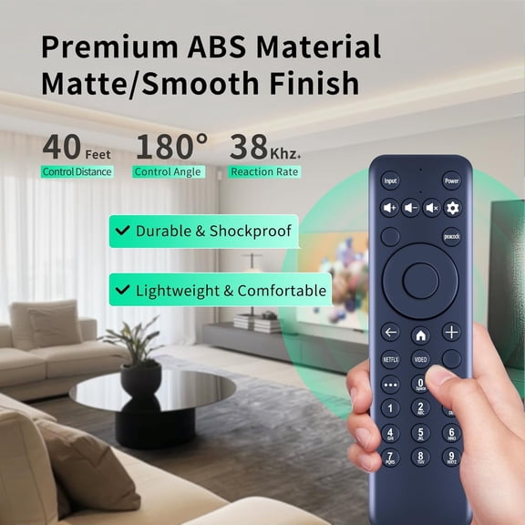 HSAPOW-New MG3-R34010/297107 Replacement for Hisense X LED UHD XClass TV 43A6GX 50A6G R34010BA00-00001 Remote Control, for Pioneer Xumo TV (No Voice Function)