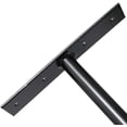 thumbnail image 1 of HSAPOW-Overhead Garage Storage Rack, 16.5 Inch Heavy Duty Ceiling Double Storage Hooks Utility Hanger for Hanging Lumber Ladder Tool Bike & Other Bulky Items (2 Pack, Black), 1 of 3