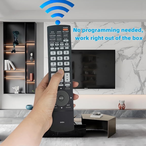 HSAPOW-Replacement Remote Control fit for Sanyo GXEA TV DP52449 DP50749 DP50740 DP52440 DP32640 DP37840 DP42840 DP46840 DP26648