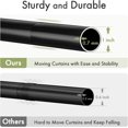 HSAPOW-Spring Tension Shower Curtain Rod, 31-75 Inches Heavy Duty ...