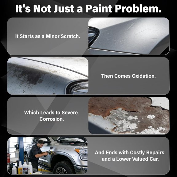 HSAPOW-Touch Up Paint for Cars, 3-Pack - Silver Car Scratch Repair Pen, Color Accurate Automotive Touch Up Paint, Long-Lasting Scratch Resistance, Fast-Drying & User-Friendly, Safe & Water-Resistant