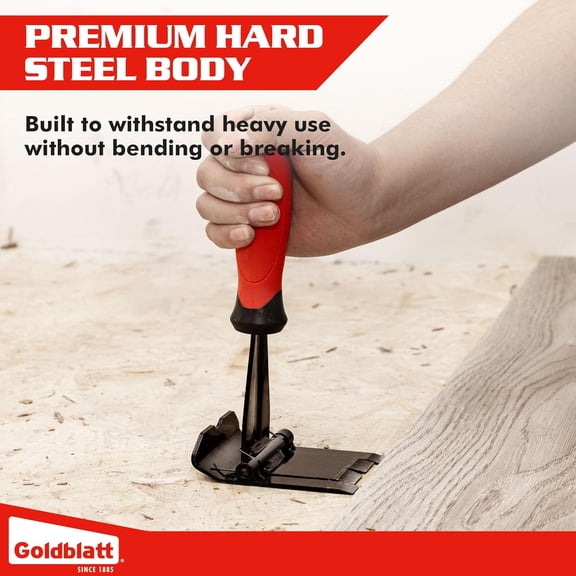 HSAPOW-Trim Removal Tool, 3-Inch Baseboard Removal Tool for No-damage the surface, Heavy Duty Pry Bar Removal Multi-Tool for Carpet Tack Strip, Baseboard, Molding, Siding and Flooring Removal