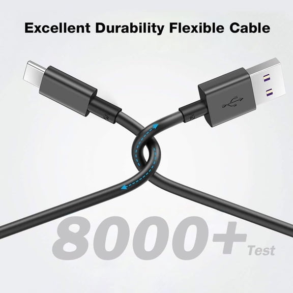 HSAPOW-USB C Phone Fast Charger for Samsung Galaxy A14 A16 A15 5G, A54 5G, A71 5G, A23, A13, A03S, A34, A04e, A04s, A04, A80, A70, A60, A50,A40,A30,A20e,A20 Type C Android Phone Fast Charging Cable C
