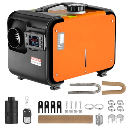 HSCCGI 8KW Diesel Heater - All-in-One Portable Unit with Remote Control and LCD, Ideal for Trucks, Vans, RVs, Trailers, and Indoor Use