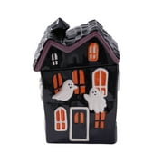 Way to Celebrate Halloween Ceramic Haunted House Treat Jar, Food Storage