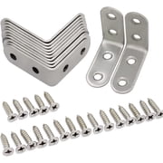 HSEAMALL 10 Pcs 40X40mm Stainless Steel Bracket Corner Brace, with 40pcs Screws