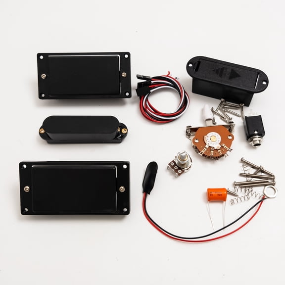 HSH Active Electric Guitar Pickup Set – 81/85-Style Humbuckers And Single Coil, With 25k Pots, 3-Way Switch, Wiring Harness, For Lp, Sg, Epi Style Guitar