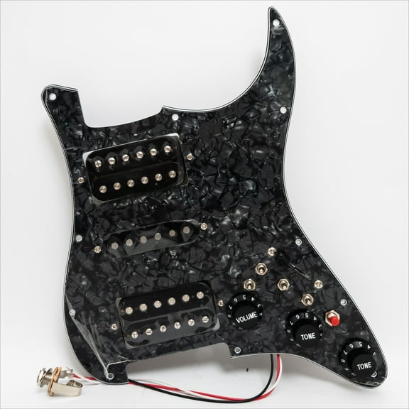 HSH Guitar Prewired Loaded Pickguard, Alnico 5 Humbucker & single coil Pickups, Coil Split, for USA/Mexico Fender Strat Guitar