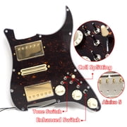 HSH Guitar Prewired Loaded Pickguard for ST Electric Guitar, Alnico 5 Pickups with Coil Split, 5-Way Switch, CTS 500K Pots, Plug and Play Pickguard Assembly