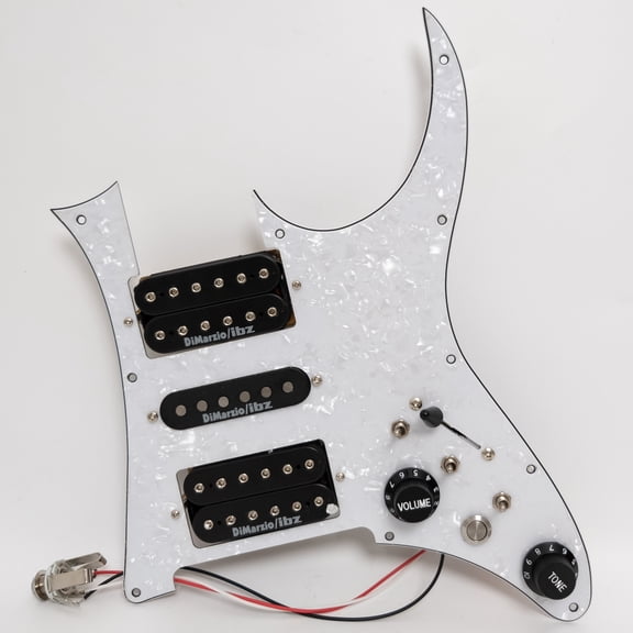 HSH Guitar Prewired Loaded Pickguard, with Humbucker single coil Pickups, mute switch, For Ibanez Guitar