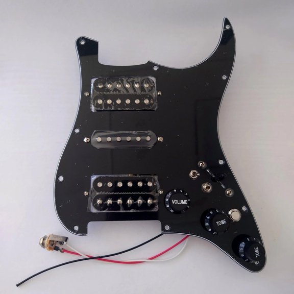 HSH Prewired Guitar Strat Pickguard Set,With Kill Swith Ainico 5 Humbucker Pickups Coil Splitting Switch Multi Switch Harnesses