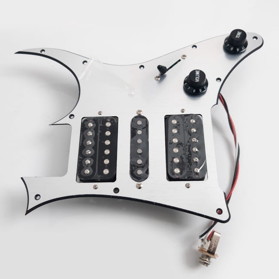 HSH Prewired Loaded Pickguard with Ainico 5 Humbucker & Single coil Pickups for Ibanez Guitar
