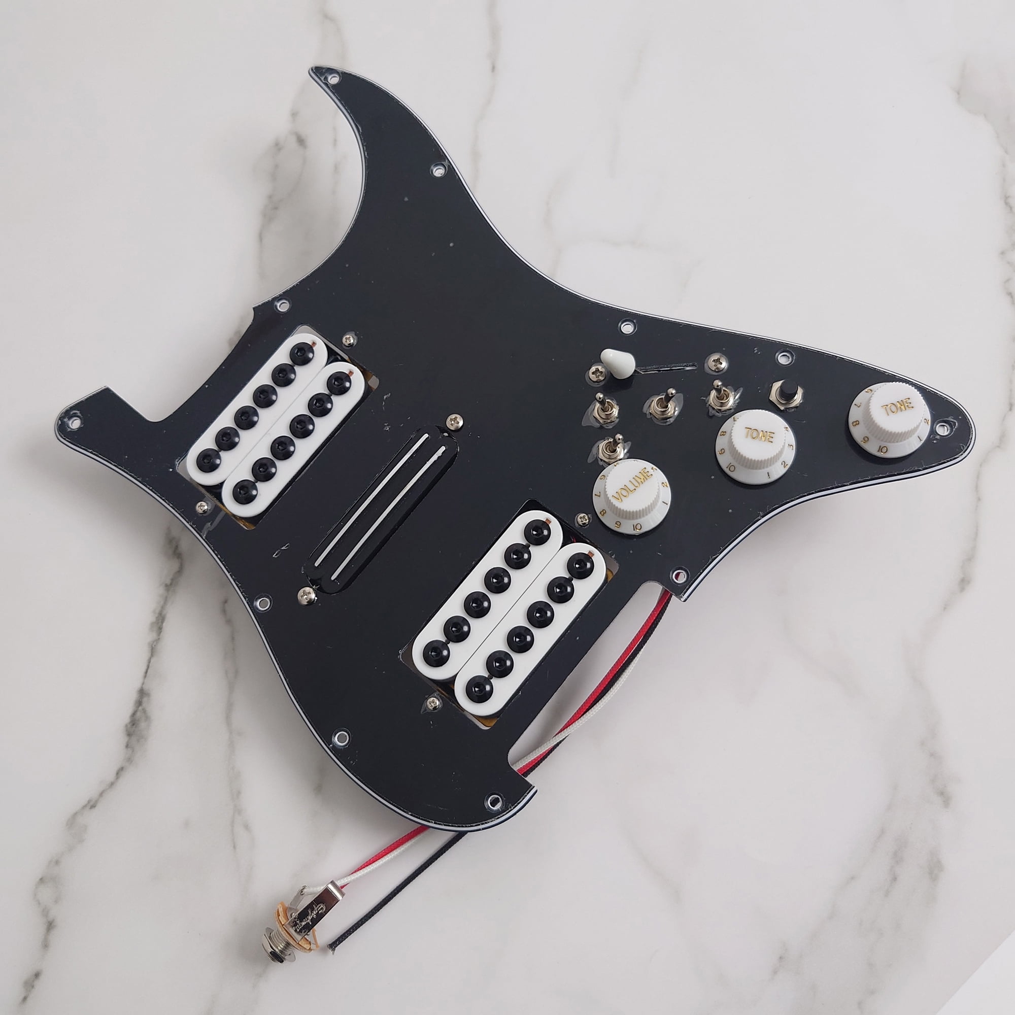 HSH Prewired Loaded Pickguard, with Alnico 5 Humbucker & Single coil Pickups, for Fender Strat Guitar