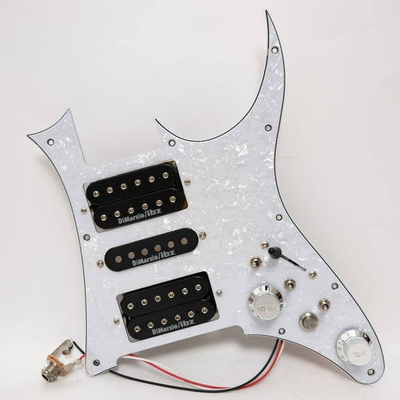 HSH Prewired Loaded Pickguard, with Humbucker & Single coil Pickups for Ibanez Guitar