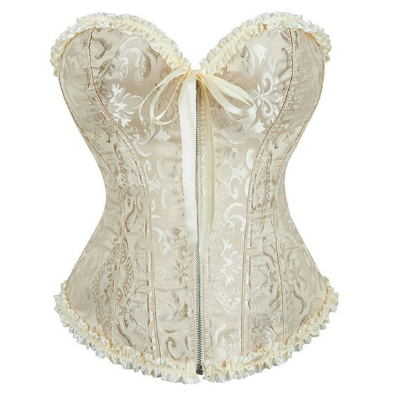 HSHMT Slip Shorts for Women Women Floral Lace Off Shoulder Corset Bustier Boned Overbust Corset Bodyshaper Sleepwear Top
