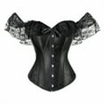thumbnail image 1 of HSHMT Slip Shorts for Women Women Floral Lace Off Shoulder Corset Bustier Boned Overbust Corset Bodyshaper Sleepwear Top, 1 of 6