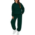 thumbnail image 1 of HSHMT Tracksuit Sweatsuits 2 piece Womens 2 Outfits Hoodie Sweatsuit Sets Oversized Sweatshirt Baggy Fall Fashion Sweatpants With Pockets, 1 of 6