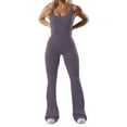 thumbnail image 1 of HSHMT Women's Casual Jumpsuits Women's New Fashionable Tight Fitting Yoga Jumpsuit With Chest Cushion Casual Back Hollow Out Sports Slimming Jumpsuit Slimming Jumpsuit, 1 of 5