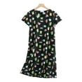 thumbnail image 1 of HSHMT Womens House Dress Women's Nightgown Women's Plus Size Cute Cartoon Home Clothes Knitted Cotton Sweet And Fat Short Sleeved Round Neck Pajamas, 1 of 4