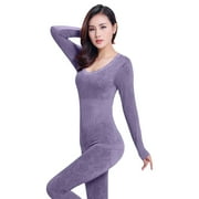HSHMT Womens Thermal Underwear Set Womens Thermal Underwear Set Long Winter Clothes Base Layer Cuddle Duds Top And Bottom Thermals Sets
