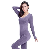 HSHMT Womens Thermal Underwear Set Womens Thermal Underwear Set Long Winter Clothes Base Layer Cuddle Duds Top And Bottom Thermals Sets