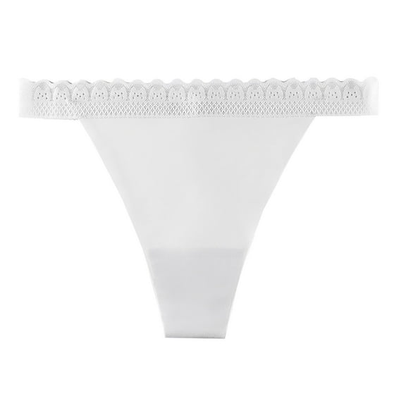 HSHMT Womens Underwear Multi Size Ladies Thong Waist Lace Ice Silk Ladies T Pants