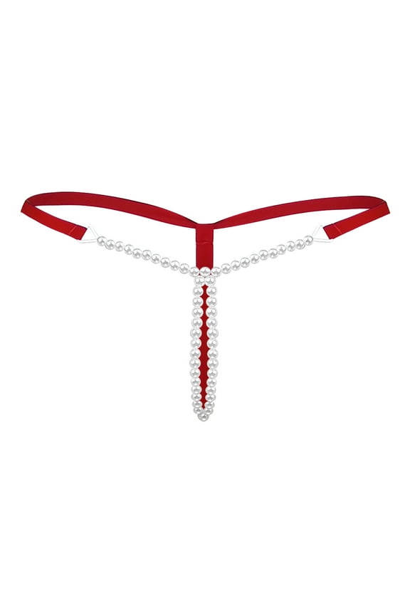 Womens Underwear Women Pearl G String And Solid Waist Underwear