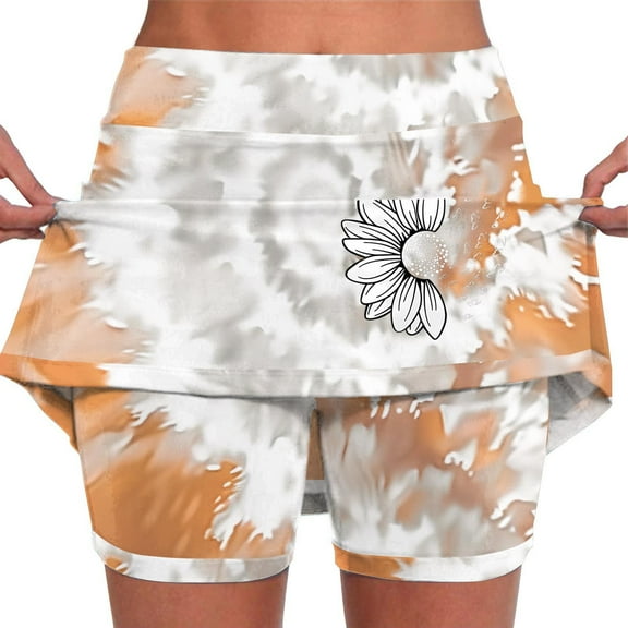 HSHMT Womens Workout Sets Two Piece Skorts For Women With Pockets Lightweight Skirt Athletic Inner Shorts For Running Tennis Workout Sports