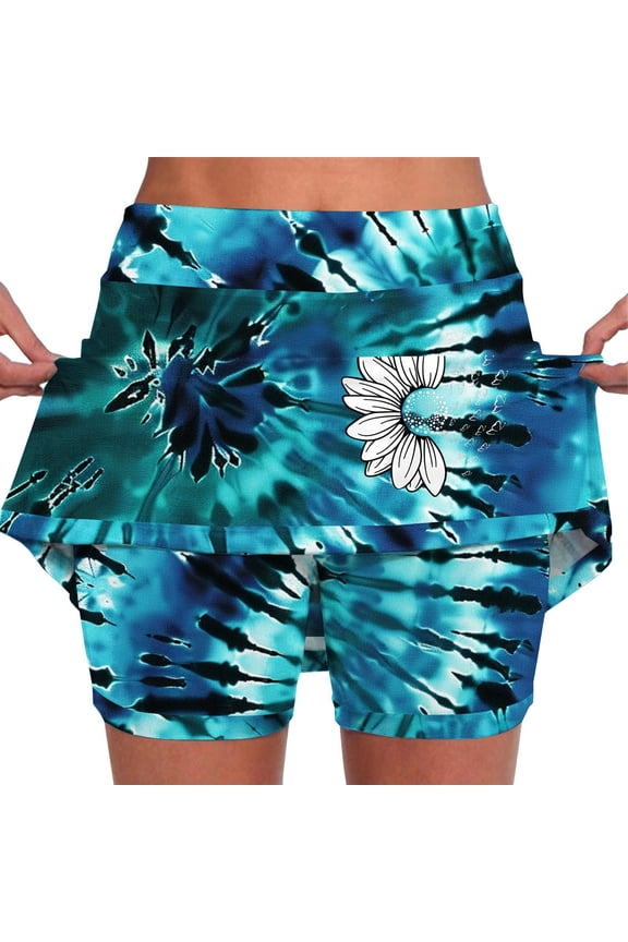 Womens Workout Sets Two Piece Skorts For Women With Pockets Lightweight Skirt Athletic Inner Shorts For Running Tennis Workout Sports