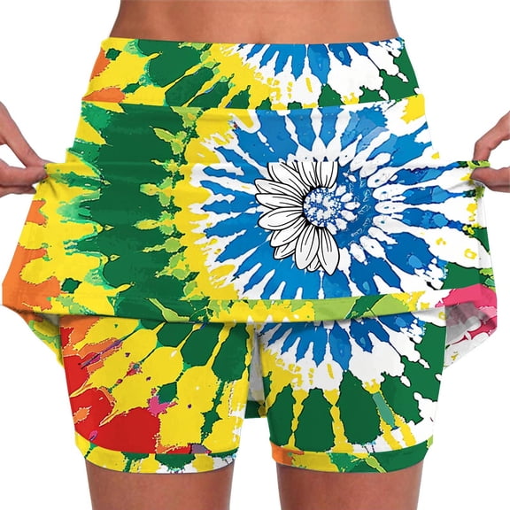 HSHMT Workout Sets for Women Skorts For Women With Pockets Lightweight Skirt Athletic Inner Shorts For Running Tennis Workout Sports