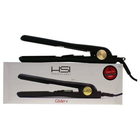 HSI Professional Glider Plus Ceramic Flat Iron Black, 1"