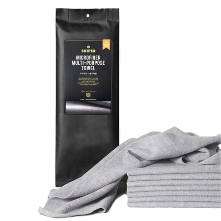 HSI SNIPER Microfiber Double Sided, Car Detailing Towel, Quick & Easy Drying Towel Made in Korea SNIPER Microfiber Multi-Purpose Towel