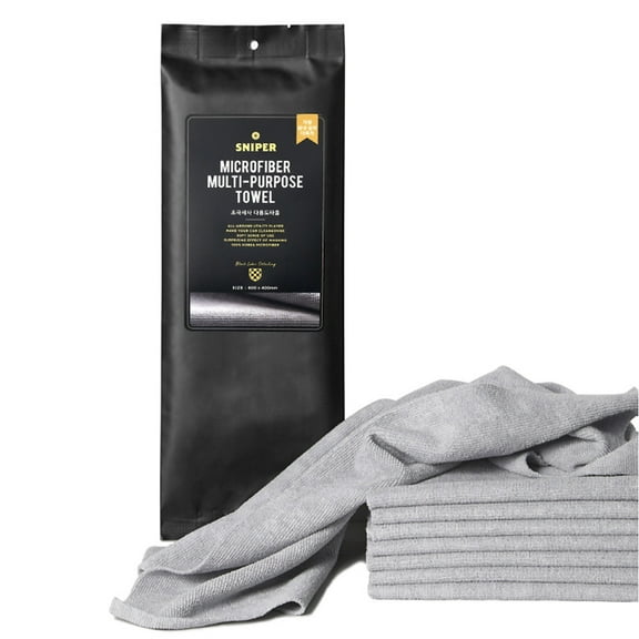 HSI SNIPER Microfiber Double Sided, Car Detailing Towel, Quick & Easy Drying Towel Made in Korea SNIPER Microfiber Multi-Purpose Towel