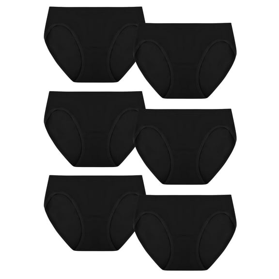 HSIA Panties for Women Underwear Soft Seamless High-Cut Briefs,6 Pack L