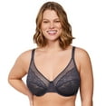 thumbnail image 1 of HSIA Plus Size Bras for Women Full Coverage Back Fat Underwire Unlined Bras Dark Grey 40DD, 1 of 8
