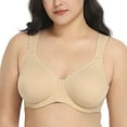 thumbnail image 1 of HSIA Smooth Full Figure Minimizer Bras T-shirt Bra with Unlined Non Padded Bra for Heavy Breast,Plus Size Beige,42DD, 1 of 9