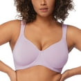 thumbnail image 1 of HSIA Smooth Full Figure Minimizer Bras T-shirt Bra with Unlined Non Padded Bra for Heavy Breast,Plus Size Light Purple,38DD, 1 of 9