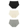 thumbnail image 1 of HSIA Women's Underwear Packs Plus Size Soft Stretch Seamless No Show Briefs Panties 3 Packs 5XL, 1 of 11