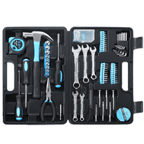 Tool Set,  HSIAOLIN General Household Hand Kit with Toolbox Storage Case, Perfect for Homeowner, Office & Workshop Repairs, Blue