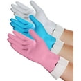 thumbnail image 1 of HSL Household Cleaning Gloves - Reusable Kitchen Dishwashing Gloves with Latex Free, Cotton lining, Waterproof, Non-Slip (Large, 3 Pairs) Large (Pack of 3) Blue+white+pink, 1 of 8
