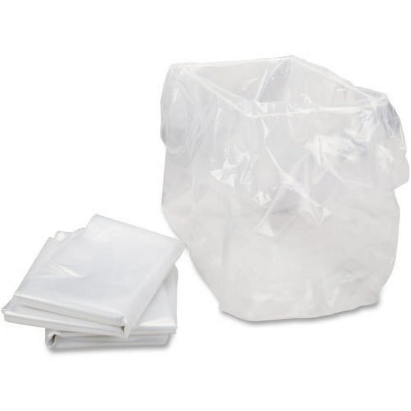 HSM Shredder Bags - fits Classic 104, 105, SECURIO B22, Pure 120, 220, 320, 420 and all other small machine models 11 gal - 13" x 10" x 24" - 100/Carton - Clear