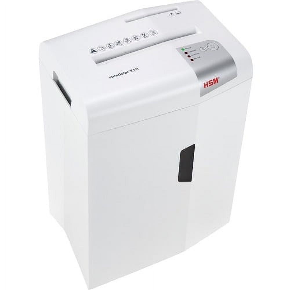 HSM Shredstar X10 Cross Cut Shredder 10 per Pass, Paper - 0.177" x 1.181"