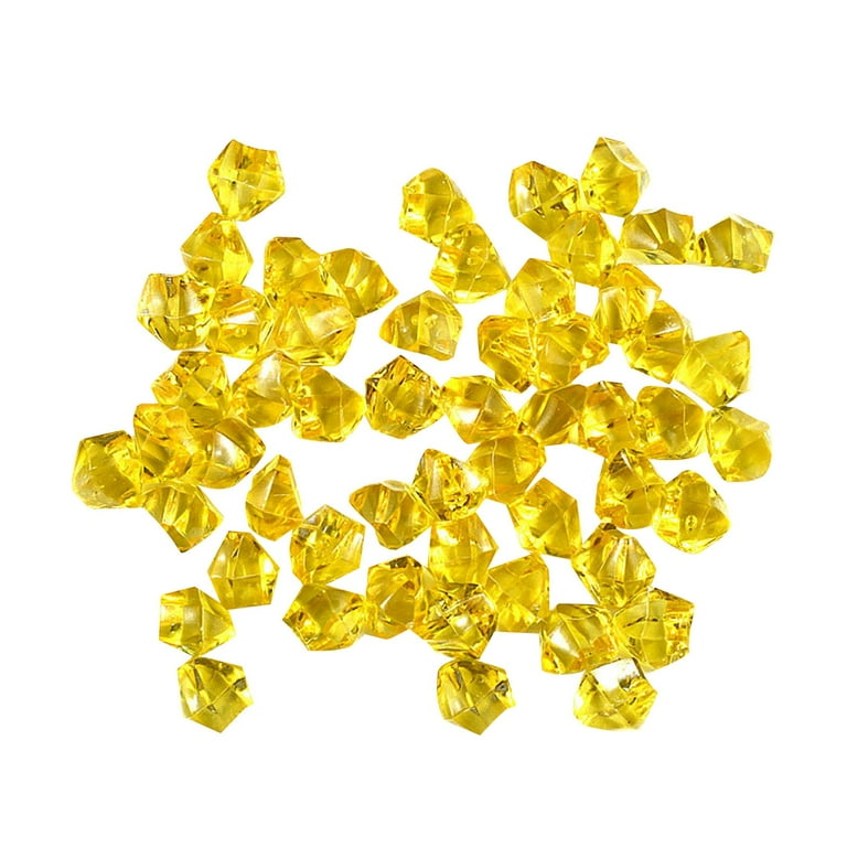 50pcs Fake Plastic Jewels Acrylic Gem Crystal Diamonds Clear